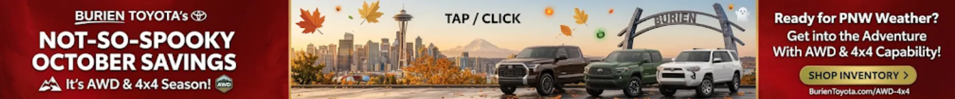 Seattle Toyota AWD 4x4 Burien Kent Renton Auburn