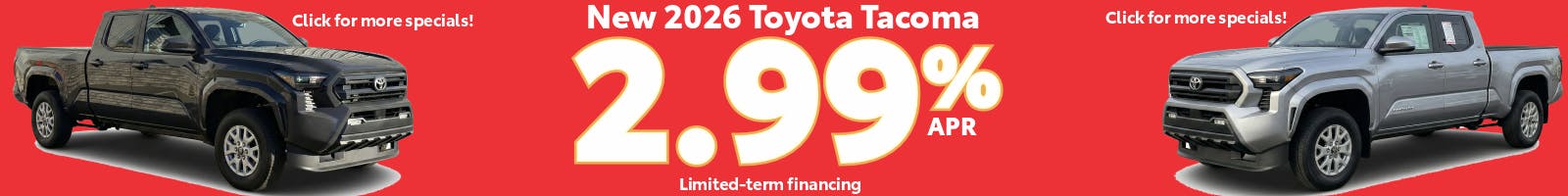 Toyota Tacoma 2.99%apr