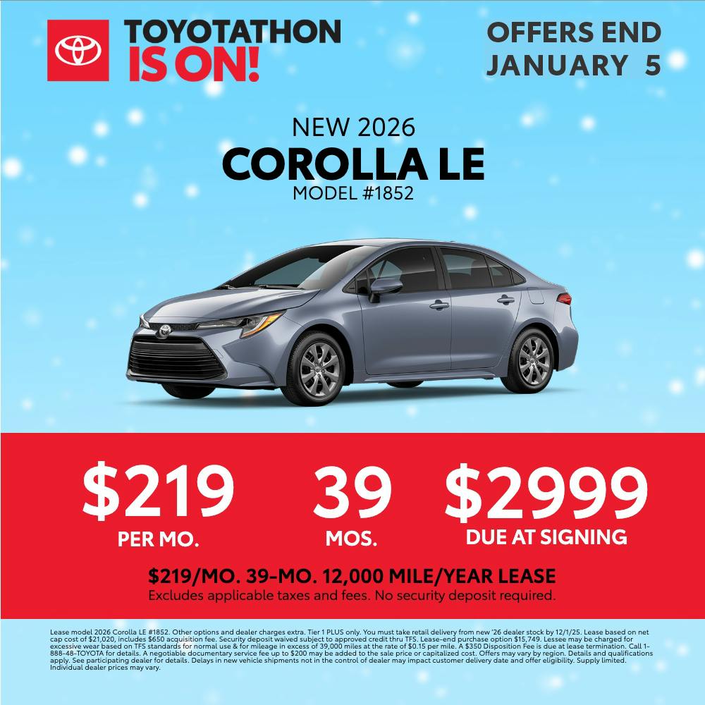 Toyotathon is ON – Corolla | Burien Toyota