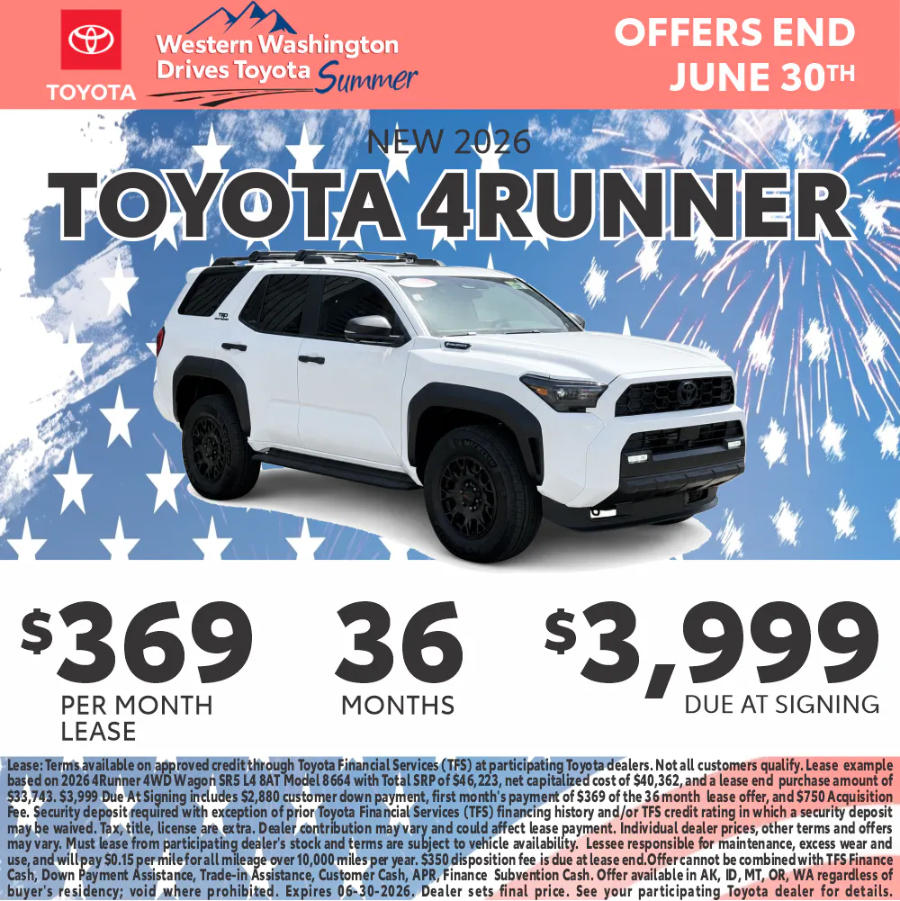 Seattle Toyota 4Runner Special | Burien Toyota