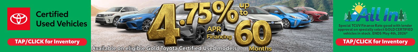 Toyota Certified Used TCUV Special | Burien Toyota