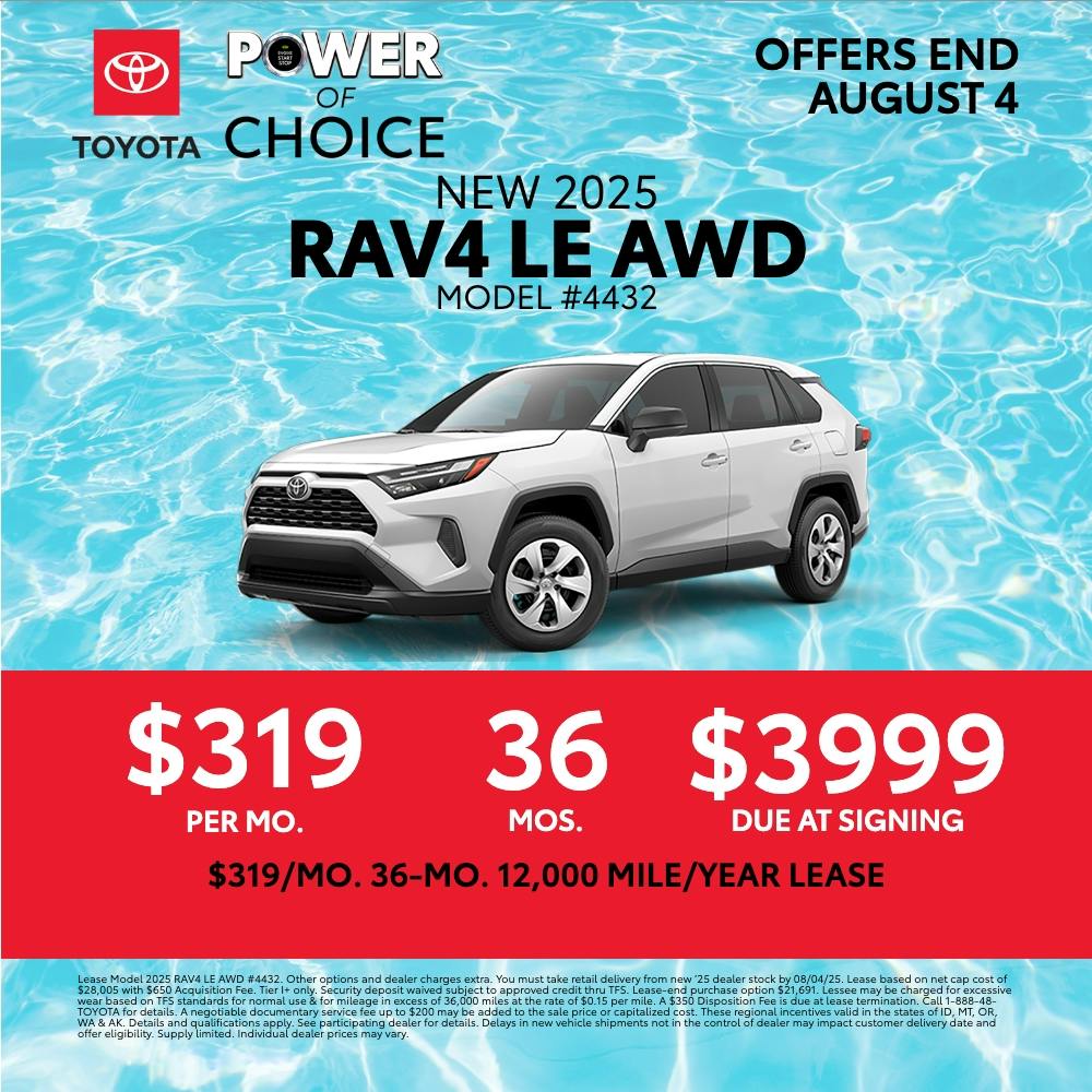 Power of Choice – RAV4 Lease — July | Burien Toyota