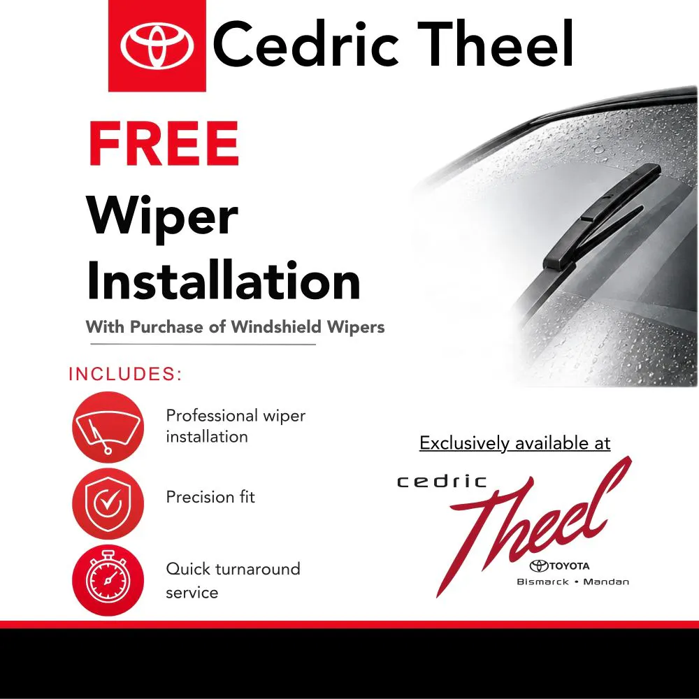 Free Wiper Installation | CEDRIC THEEL TOYOTA