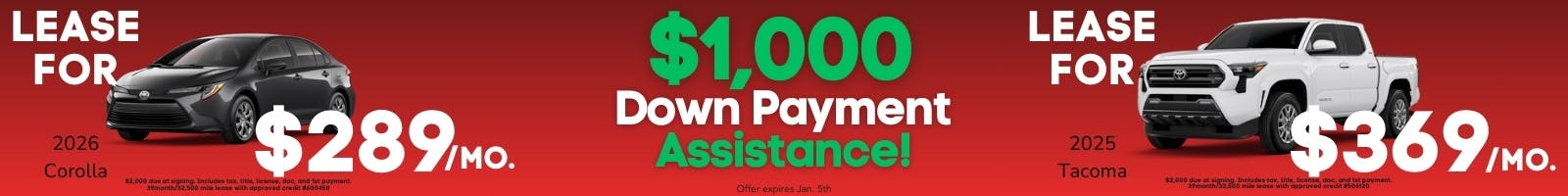 Dec. 2025 $1000 DPA | Cedric Theel Toyota