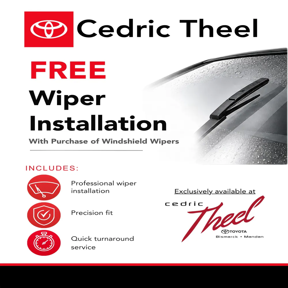 Free Wiper Installation | CEDRIC THEEL TOYOTA