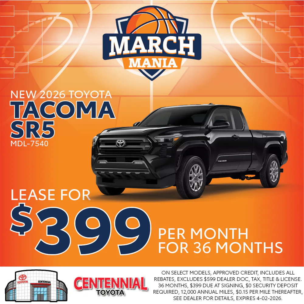 New 2026 Toyota Tacoma SR5 | Centennial Toyota