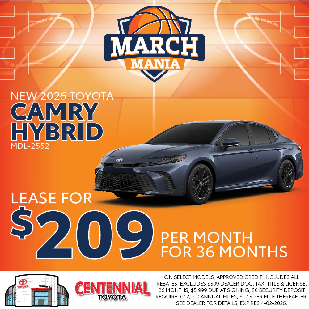 New 2026 Toyota Camry Hybrid | Centennial Toyota