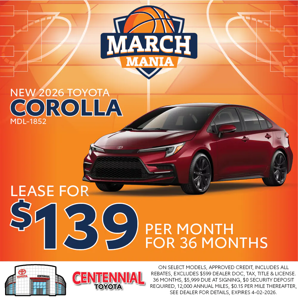New 2026 Toyota Corolla | Centennial Toyota