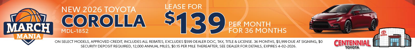 New 2026 Toyota Corolla