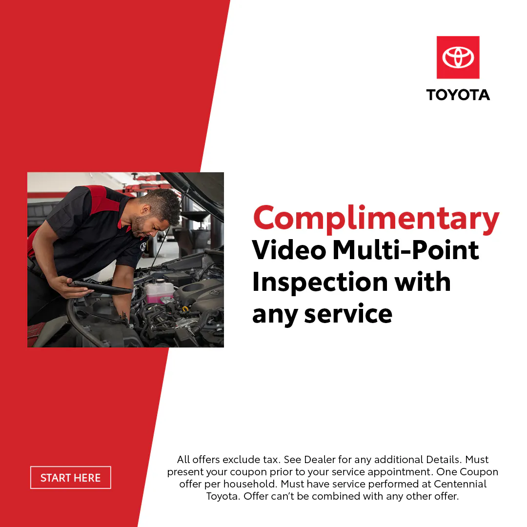 Complimentary Video Multi-Point Inspection with any service | Centennial Toyota