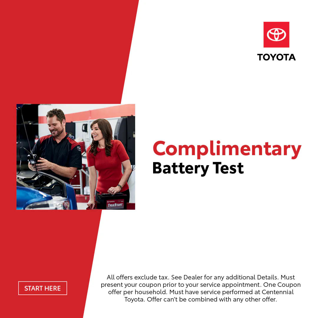 Complimentary Battery Test | Centennial Toyota