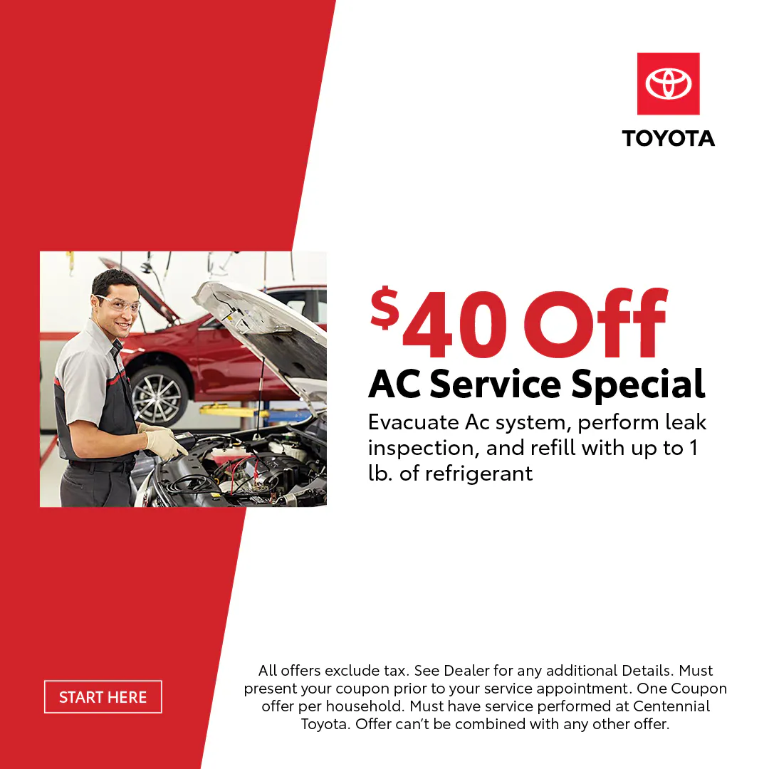 $40 Off AC Service Special | Centennial Toyota