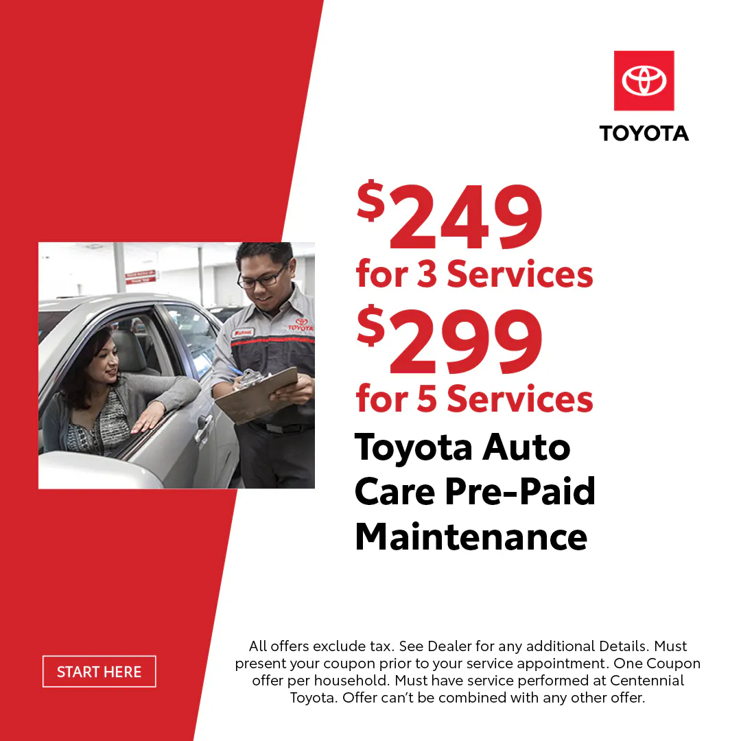 Auto Care Pre-Paid Maintenance | Centennial Toyota