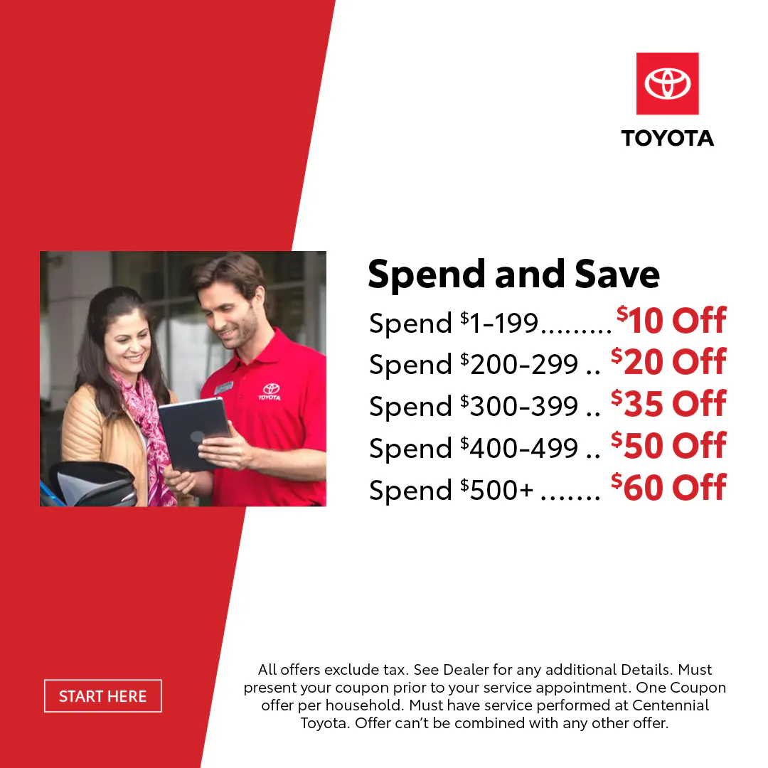 Spend and Save | Centennial Toyota