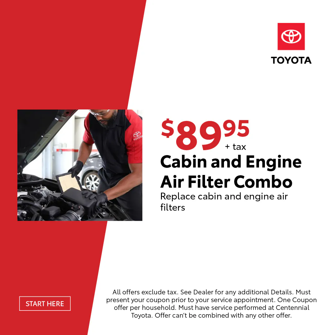 $89.95+tax AC Refresher Service | Centennial Toyota