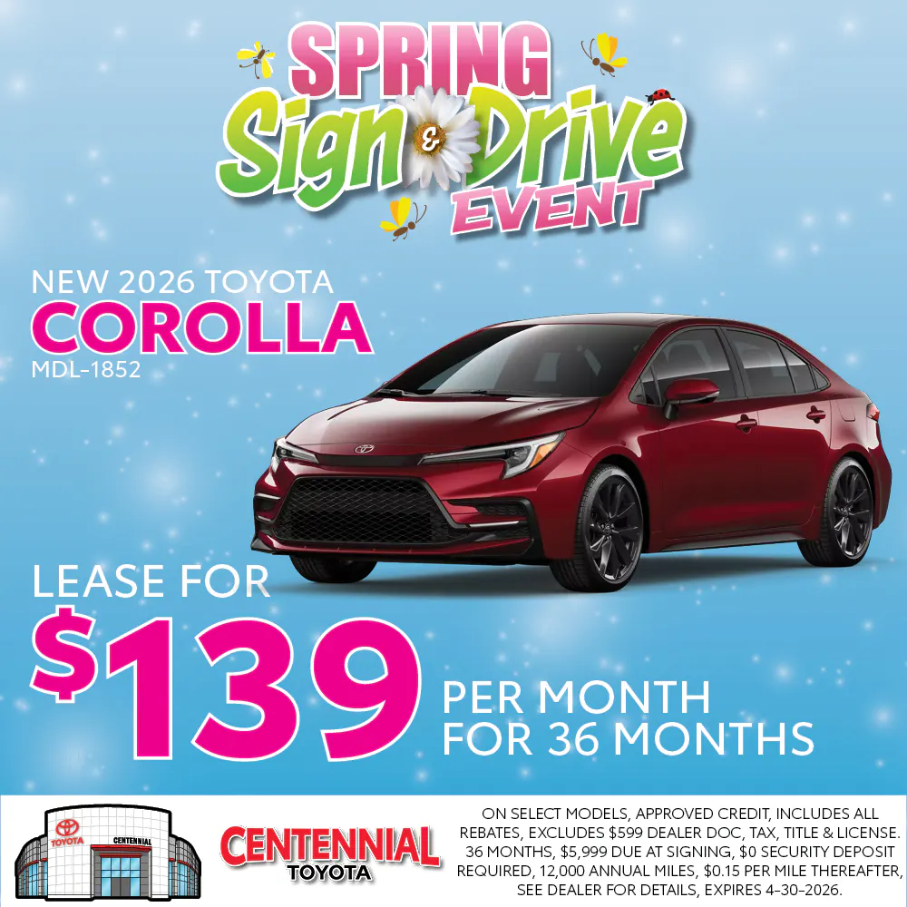 NEW 2026 TOYOTA COROLLA | Centennial Toyota