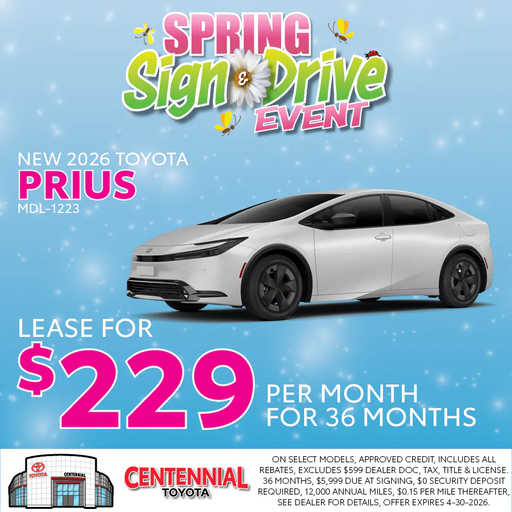 NEW 2026 TOYOTA PRIUS | Centennial Toyota