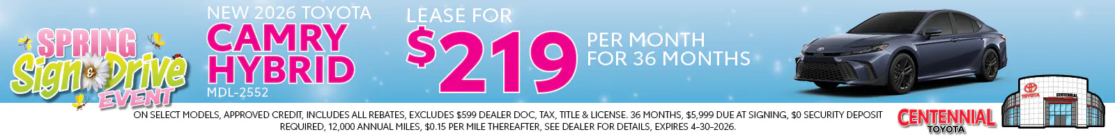 NEW 2026 TOYOTA CAMRY HYBRID