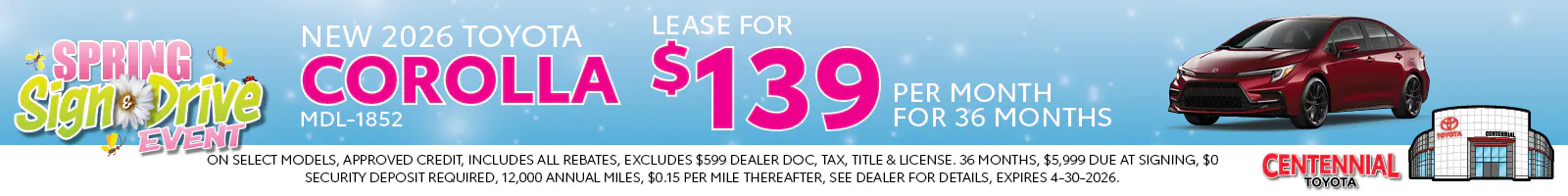 NEW 2026 TOYOTA COROLLA