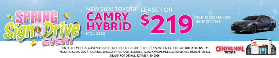 NEW 2026 TOYOTA CAMRY HYBRID | Centennial Toyota