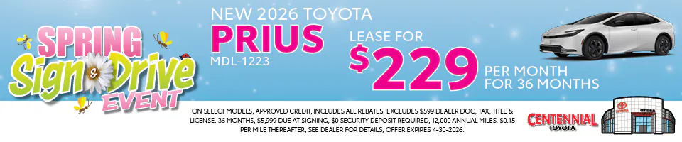 NEW 2026 TOYOTA PRIUS | Centennial Toyota