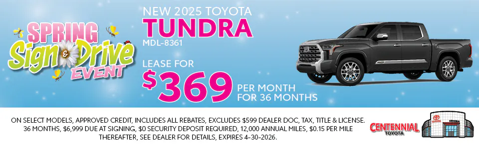 NEW 2025 TOYOTA TUNDRA | Centennial Toyota