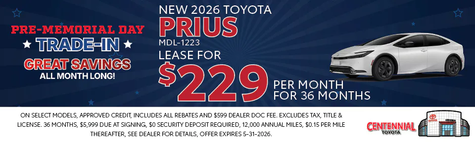 NEW 2026 TOYOTA PRIUS | Centennial Toyota