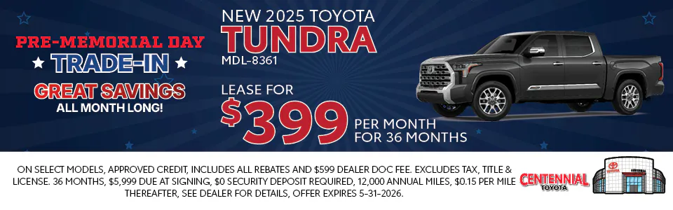 NEW 2025 TOYOTA TUNDRA | Centennial Toyota
