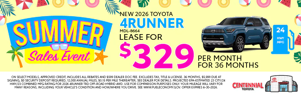 NEW 2026 TOYOTA 4RUNNER | Centennial Toyota