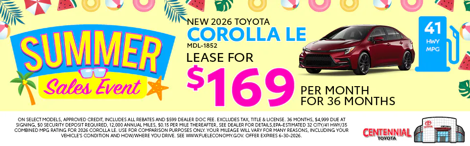 NEW 2026 TOYOTA COROLLA | Centennial Toyota