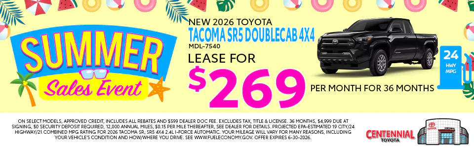 New 2026 Tacoma SR5 | Centennial Toyota