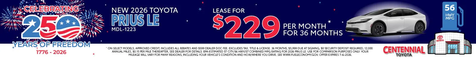 New 2026 Prius LE