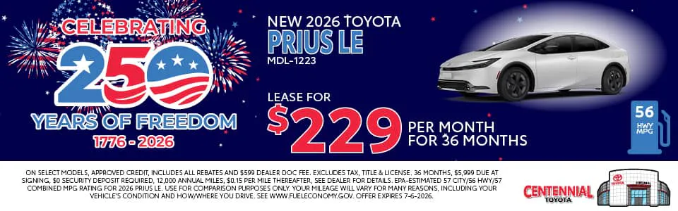 New 2026 Prius LE | Centennial Toyota