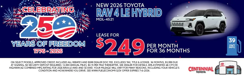 New Toyota RAV4 Hybrid | Centennial Toyota