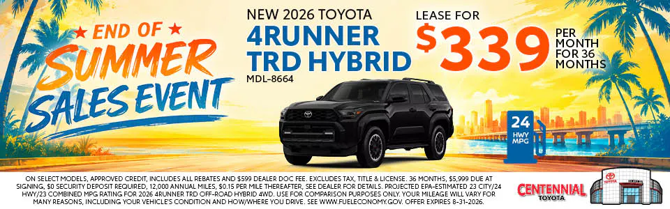 New 2026 Toyota 4Runner TRD Hybrid | Centennial Toyota