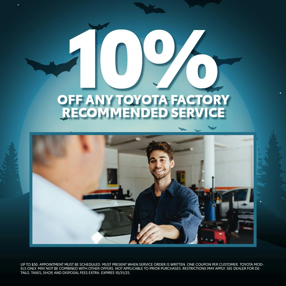 10% Off Any Toyota Factory Recommended Service | Chatham Parkway Toyota