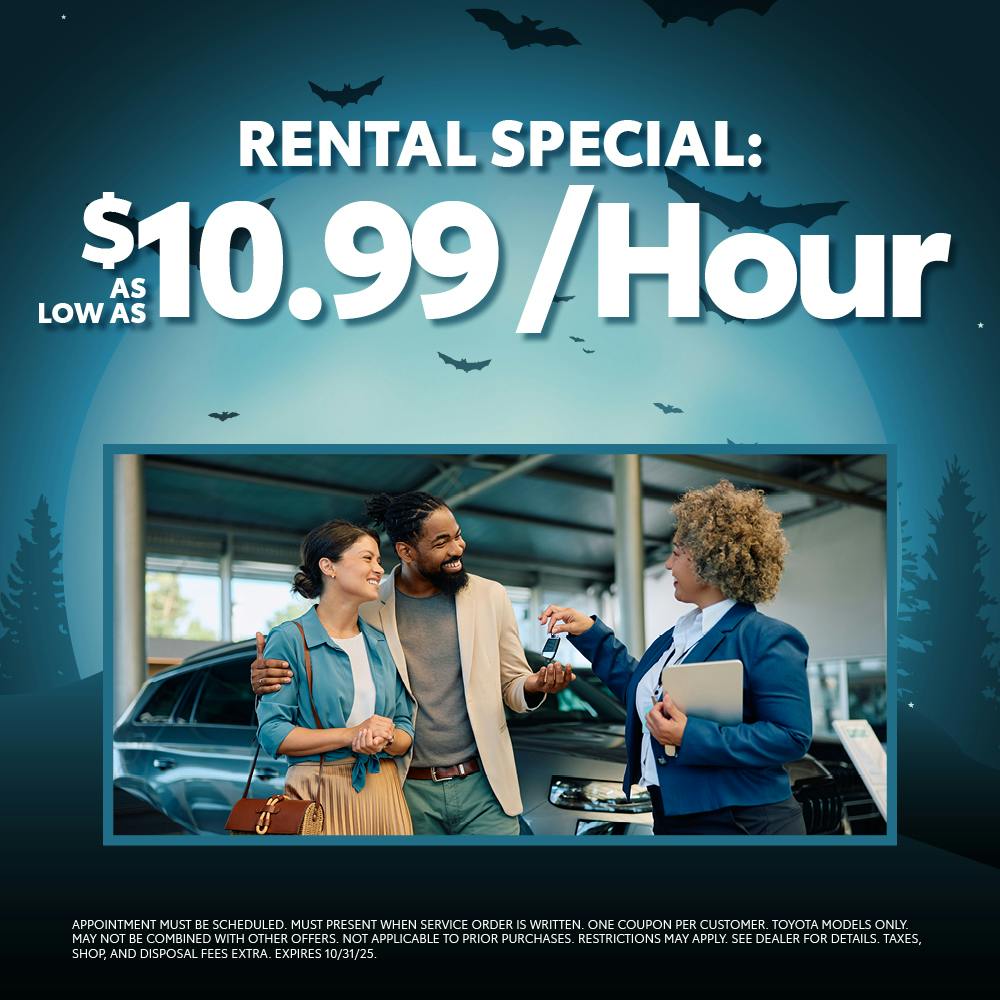 Rental Special: As Low as $10.99/Hour | Chatham Parkway Toyota