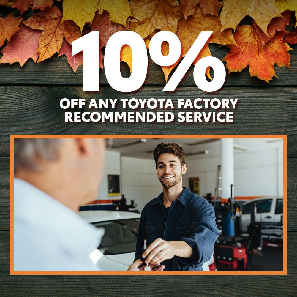 10% Off Any Toyota Factory Recommended Service | Chatham Parkway Toyota