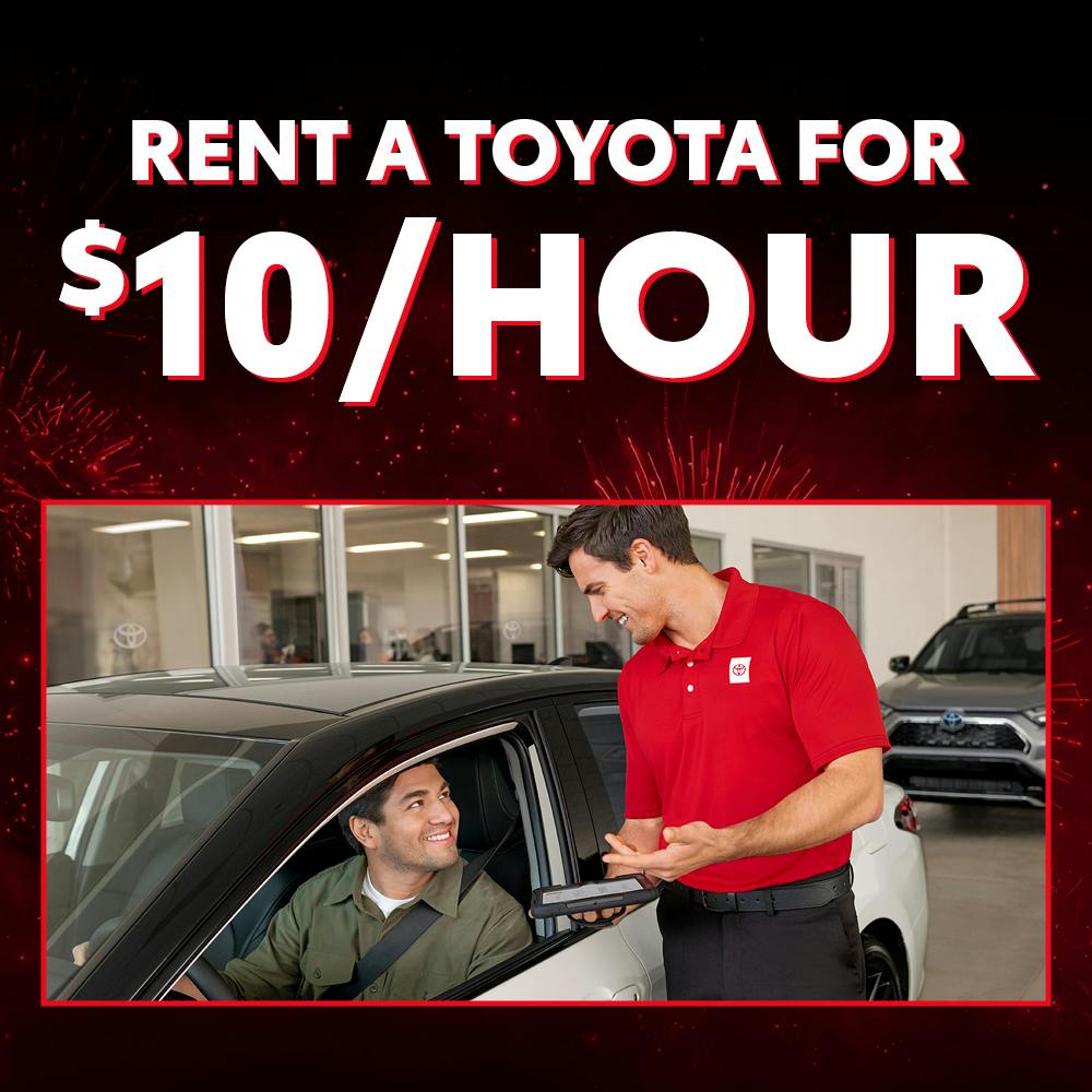 Rent a Toyota for $10/Hour | Chatham Parkway Toyota