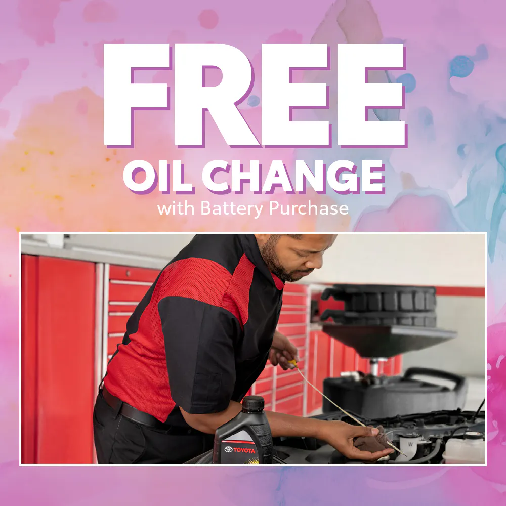 FREE Oil Change with Battery Purchase | Chatham Parkway Toyota