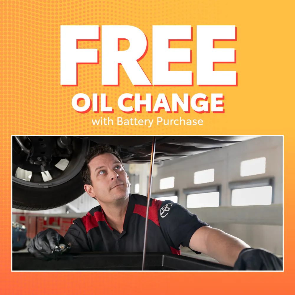 FREE Oil Change with Battery Purchase | Chatham Parkway Toyota