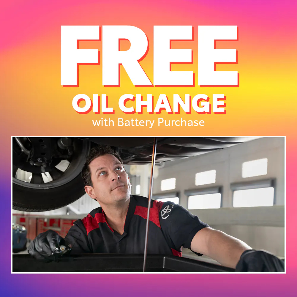 FREE Oil Change with Battery Purchase | Chatham Parkway Toyota