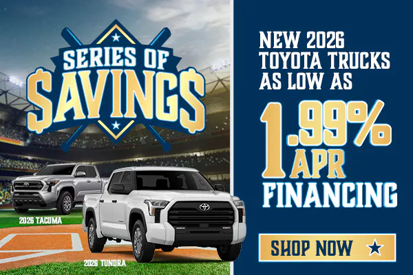 Trucks as low as 1.99% APR Financing