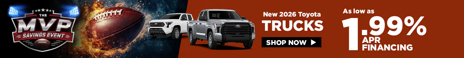 Trucks as low as 1.99% APR Financing