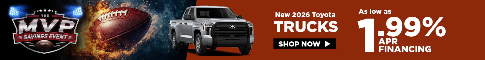 Trucks as low as 1.99% APR Financing