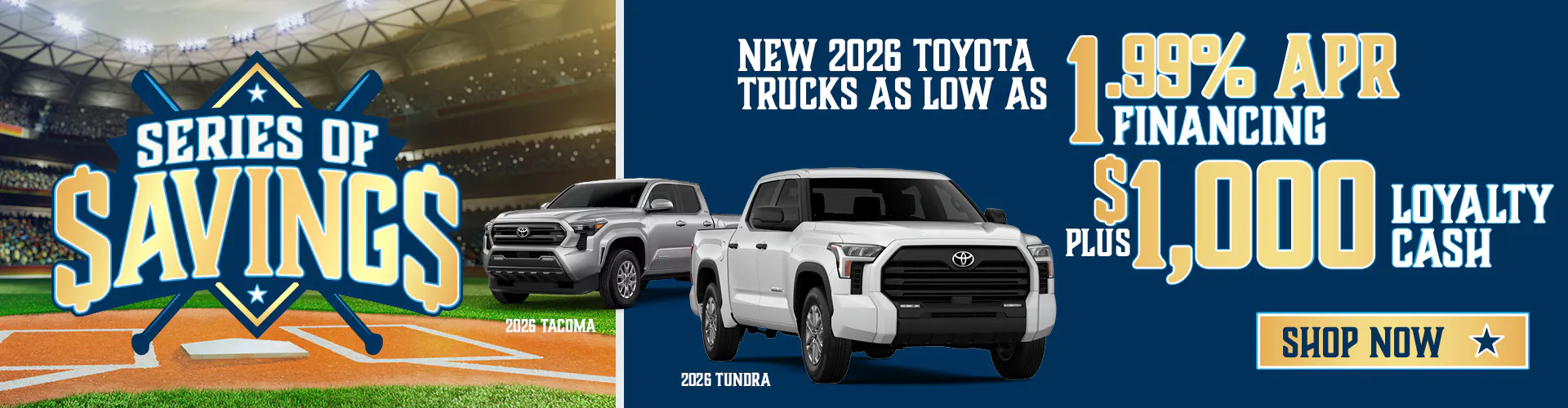 Trucks as low as 1.99% APR Financing