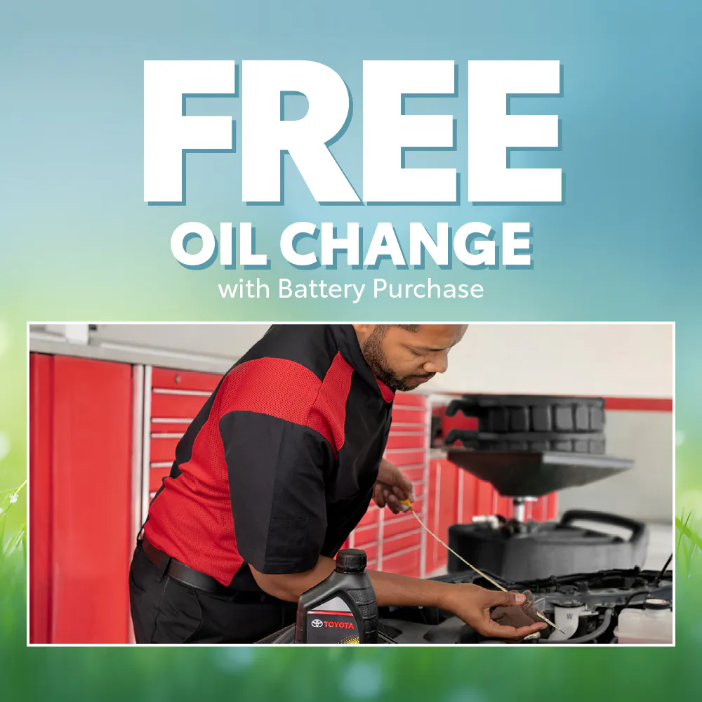 FREE Oil Change with Battery Purchase | Chatham Parkway Toyota