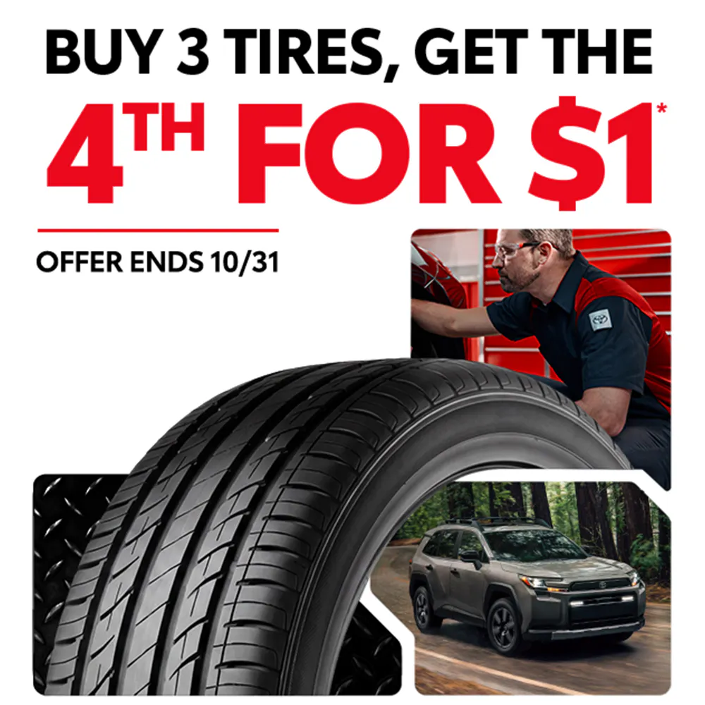 Buy 3 Tires Get the 4th for $1 | Chatham Parkway Toyota