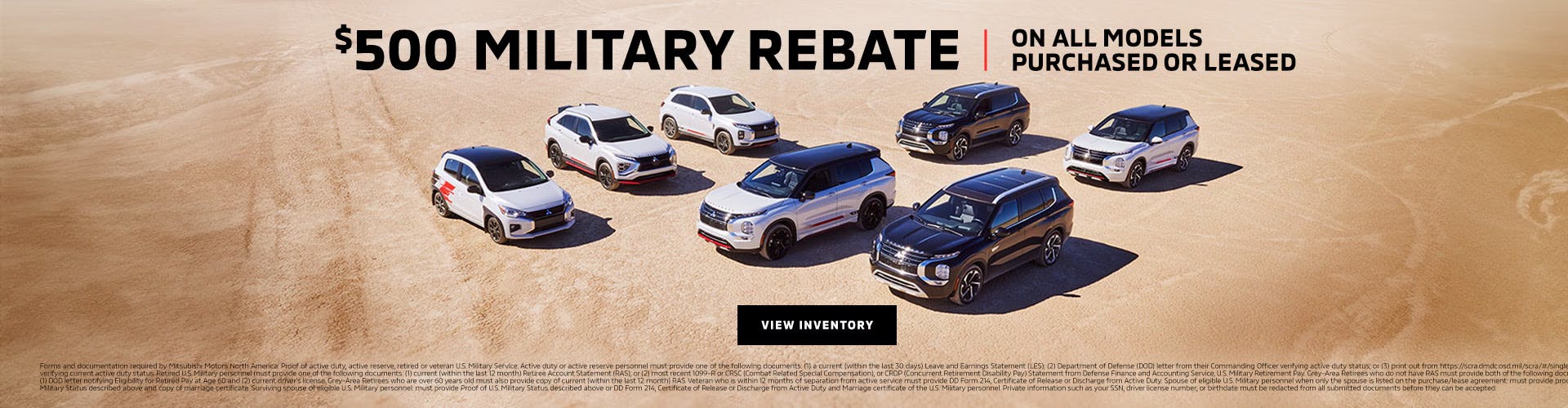 $500 Military Rebate