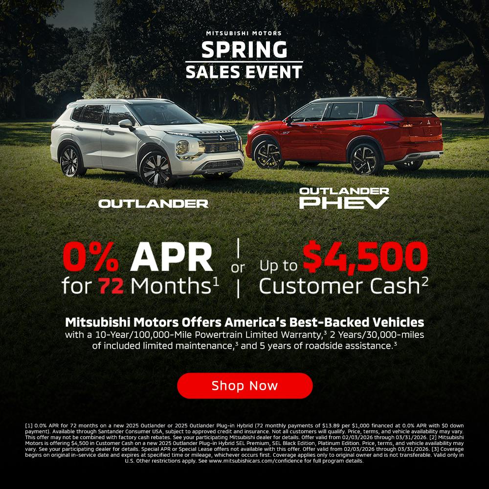 Outlander PHEV or Outlander | City Auto Mitsubishi